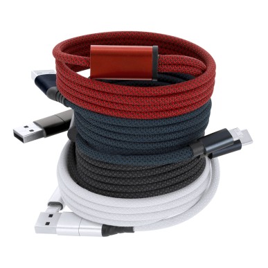 Briony - Magnetisch. Anschluss Micro USB, Typ C und Lightning 5V DC 2A