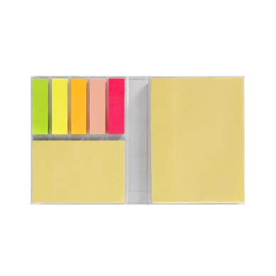 Quepro - 50 Notes Adhésives 7,5 x 10 cm. 25 Notes Adhésives 5 x 7,5 cm