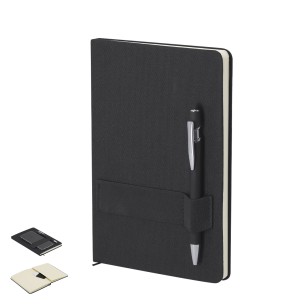 Rubin - Hardcover-Abdeckung. 80 Blätter. Kugelschreiber Aluminium Inkl