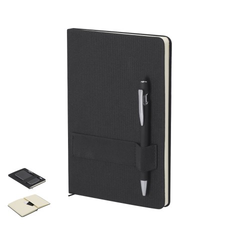 Rubin - Hardcover-Abdeckung. 80 Blätter. Kugelschreiber Aluminium Inkl