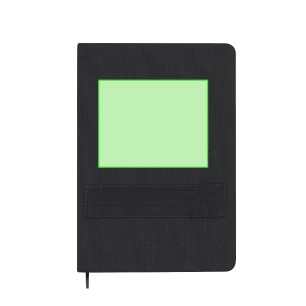 Rubin - Hardcover-Abdeckung. 80 Blätter. Kugelschreiber Aluminium Inklusive. Gummierung. Jumbo Mine | Polyester 600D RPET