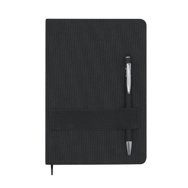 Rubin - Hardcover-Abdeckung. 80 Blätter. Kugelschreiber Aluminium Inkl