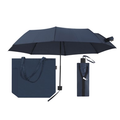 Escan - 21". Système Anti-Vent | Sac Pliable et Parapluie Pongé 190T R