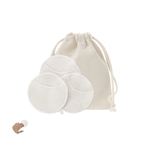Dayax - 3 Lingettes Coton. Réutilisables. Étui Coton | Coton