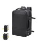 Forin - Extensible. Connexion USB. Pochette Rembourrée pour Portable. Dos et Bretelles Rembourrés | PU