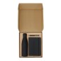 Rymarek - Wärme Flasche Rostfreier Stahl, 500 ml. PU-Notizblock, Hardcover, 80 Seiten. Kugelschreiber Aluminium, Jumbo Mine