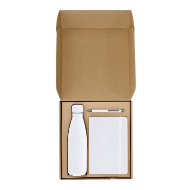 Rymarek - Wärme Flasche Rostfreier Stahl, 500 ml. PU-Notizblock, Hardc