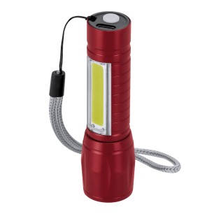 Dilrot - 8 Leds. 10 Lumières COB. 3 Modes de Lumière, Fixe et Clignotante. Batterie 400 mAh. Fonction Zoom | Aluminium