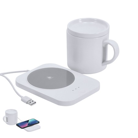 Wasoox - 370 ml. Drahtlos 15W. Anschluss USB | Keramik/ ABS