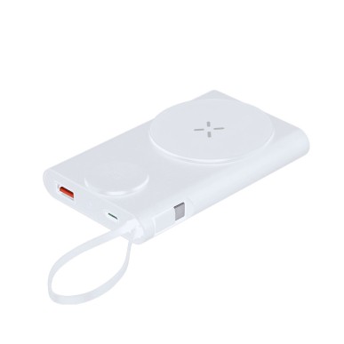 Barian - Sans Fil 15W. Magnétique. 10000 mAh. 1 Sortie USB. Sortie et 