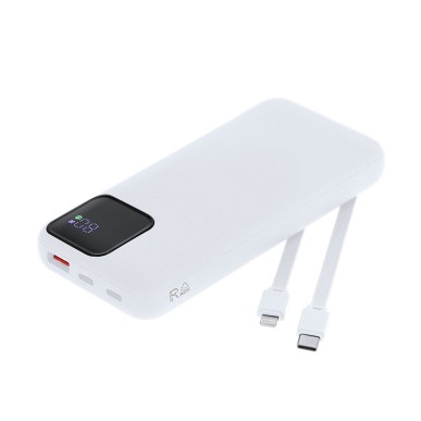 Fatuox - 10000 mAh. 2 Typ C Ausgänge und Eingang. 1 USB Ausgänge. Ansc