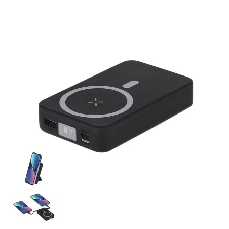 Granzax - Sans Fil 15W. Magnétique. 10000 mAh. 1 Sortie USB, 1 Lightni
