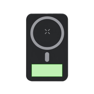 Granzax - Sans Fil 15W. Magnétique. 10000 mAh. 1 Sortie USB, 1 Lightning, 1 Micro USB et 1 Type C. Entrée Lightning et Type C | 