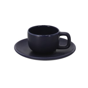 Freyat - 2 Tasses 85 ml. 2 Sous-Verre | Céramique