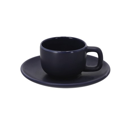 Freyat - 2 Tasses 85 ml. 2 Sous-Verre | Céramique
