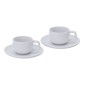 Freyat - 2 Tasses 85 ml. 2 Sous-Verre | Céramique