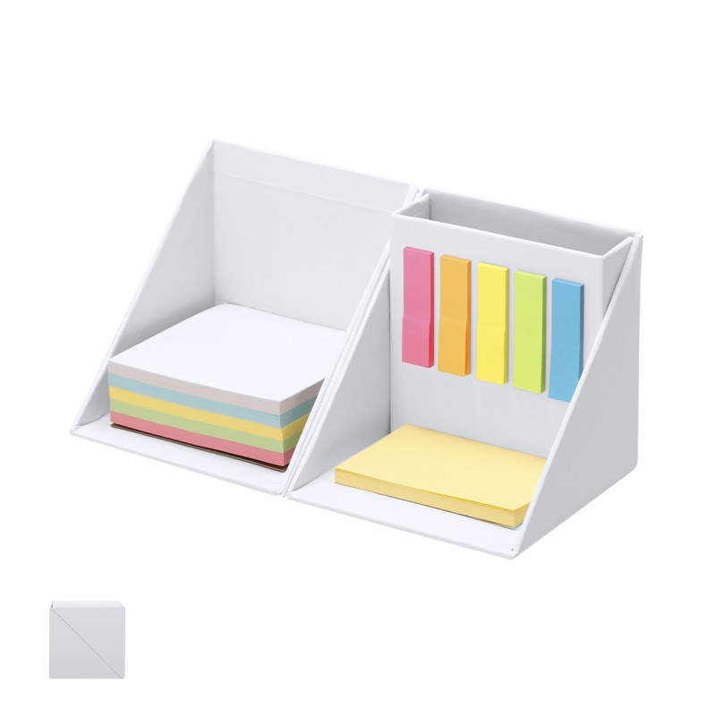Trigris - 250 Blätter 7,5 × 7,5 cm. 50 Haftnotizen 5 x 7,5 cm. 125 Mini Haftnotizen 1,3 x 4,4 cm | Recycling Pappe