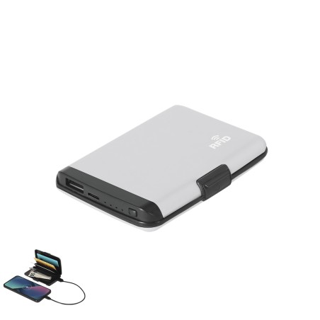 Chefler - RFID Schutz. 5 Abteilungen. 2000 mAh. USB Ausgang. Typ C Aus