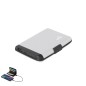 Chefler - RFID Schutz. 5 Abteilungen. 2000 mAh. USB Ausgang. Typ C Ausgänge und Eingang | Aluminium
