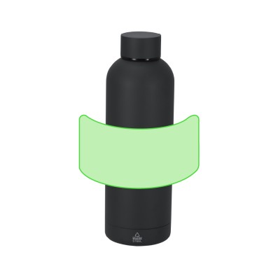 Keplix - Wärme Flasche Rostfreier Stahl, 500 ml. Notizblock RPET, Hard