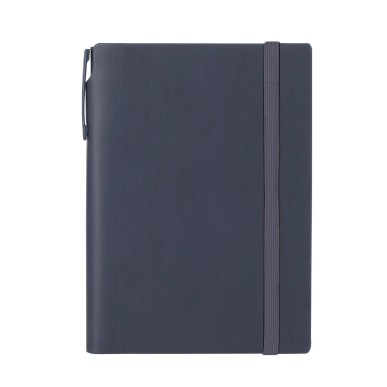 Sphere - Bloc Notes PU Recyclé. Couverture Rigide. 96 Feuilles. Stylo 