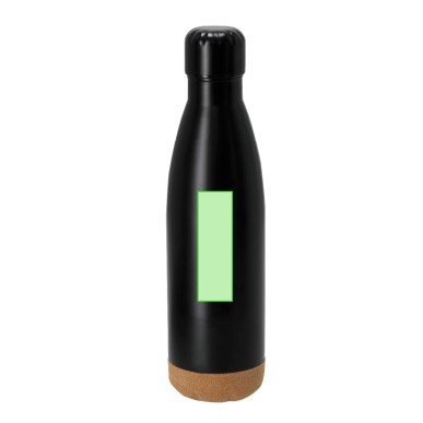 Gravan - Bidon Thermique Acier Inox Recyclé/ Liège, 500 ml. Bloc Polye