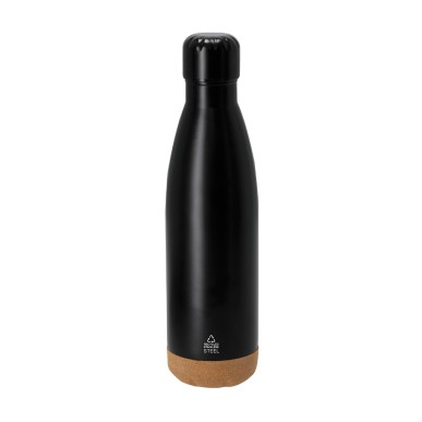 Gravan - Bidon Thermique Acier Inox Recyclé/ Liège, 500 ml. Bloc Polye