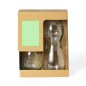 Hasleg - Bouteille 1 L. 2 Verres 400 ml | Verre Recyclé