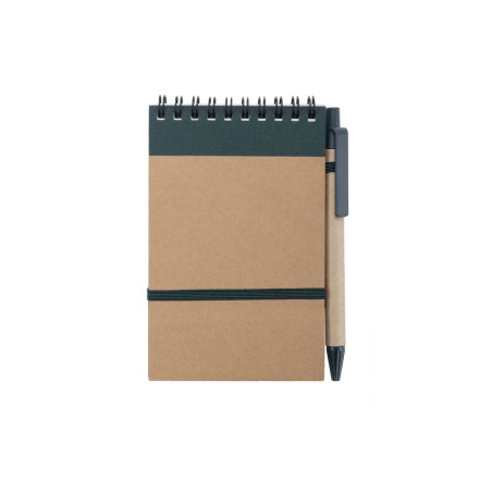 Ecocard - Hardcover-Abdeckung. 70 Blätter. Reclycling Pappe Kugelschre