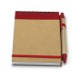 Ecocard - Hardcover-Abdeckung. 70 Blätter. Reclycling Pappe Kugelschreiber Inklusive | Reclycling Pappe