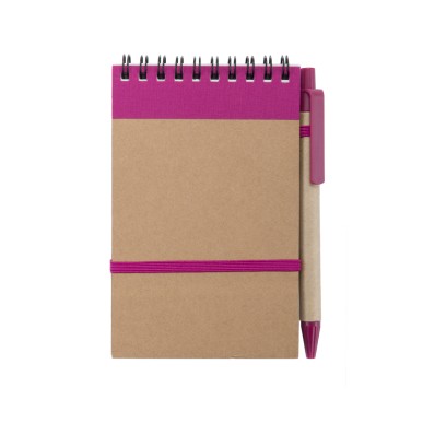 Ecocard - Hardcover-Abdeckung. 70 Blätter. Reclycling Pappe Kugelschre