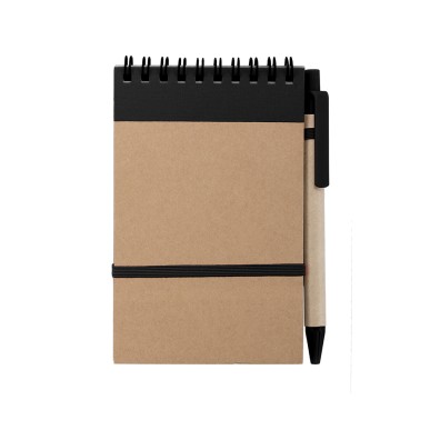 Ecocard - Hardcover-Abdeckung. 70 Blätter. Reclycling Pappe Kugelschre