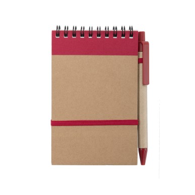 Ecocard - Hardcover-Abdeckung. 70 Blätter. Reclycling Pappe Kugelschre