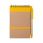 Ecocard - Hardcover-Abdeckung. 70 Blätter. Reclycling Pappe Kugelschreiber Inklusive | Reclycling Pappe