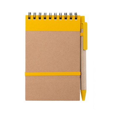 Ecocard - Hardcover-Abdeckung. 70 Blätter. Reclycling Pappe Kugelschre