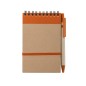 Ecocard - Hardcover-Abdeckung. 70 Blätter. Reclycling Pappe Kugelschreiber Inklusive | Reclycling Pappe