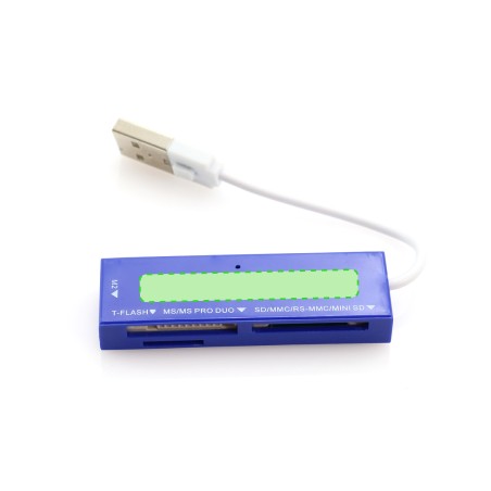 Hades - USB 2.0. Cartes: M2, MS Duo, MS Pro Duo, MS, MS Pro, MicroSD, MiniSD, RS MMC, SD, MMC