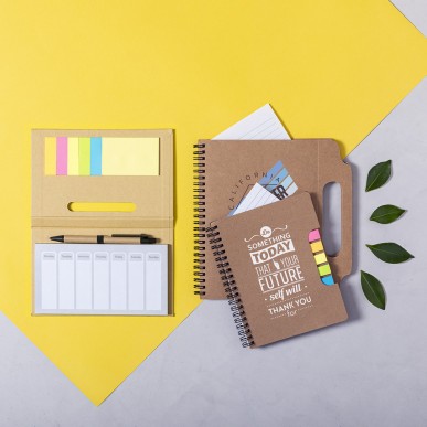 Makron - Bloc 70 Feuilles. 25 Notes Adhésives 7,5 x 10 cm. 125 Mini No