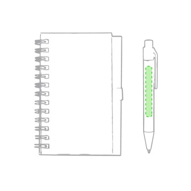 Pilaf - Hardcover-Abdeckung. 50 Blätter. Reclycling Pappe Kugelschreib