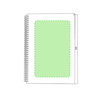Tecnar - Hardcover-Abdeckung. 80 Blätter. Reclycling Pappe Kugelschrei