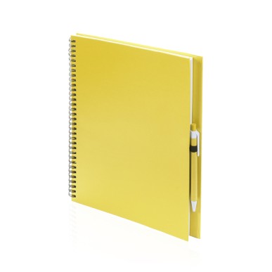 Tecnar - Hardcover-Abdeckung. 80 Blätter. Reclycling Pappe Kugelschrei