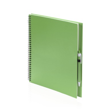 Tecnar - Hardcover-Abdeckung. 80 Blätter. Reclycling Pappe Kugelschrei