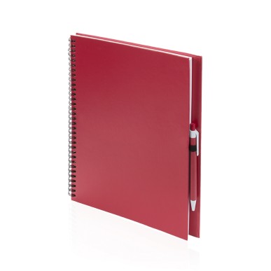 Tecnar - Hardcover-Abdeckung. 80 Blätter. Reclycling Pappe Kugelschrei