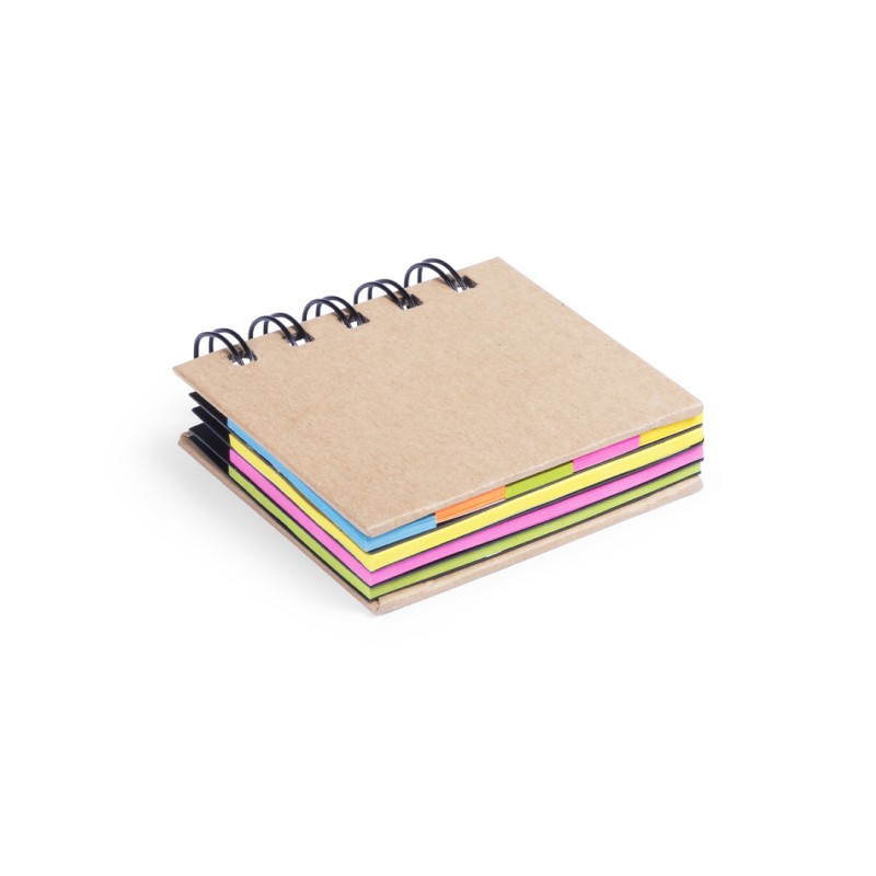 Laska - 75 Notes Adhésives 5 x 7,5 cm. 125 Mini Notes Adhésives 1,5 x 5 cm | Carton Recyclé