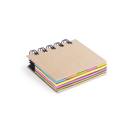 Laska - 75 Notes Adhésives 5 x 7,5 cm. 125 Mini Notes Adhésives 1,5 x 