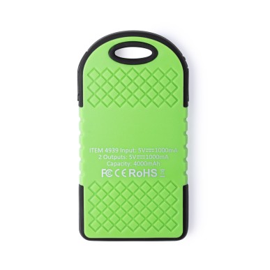 Lenard - 1 Led Blinkende. 4000 mAh. Solarladung. 2 USB Ausgänge. Micro