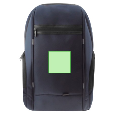 Zircan - Connexion USB. Pochette Rembourrée pour Portable. Dos et Bretelles Rembourrées | Nylon