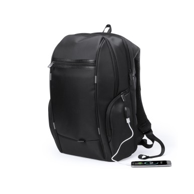 Zircan - USB Anschluss. Gepolsterte Laptoptasche. Gepolsterter Rücken 