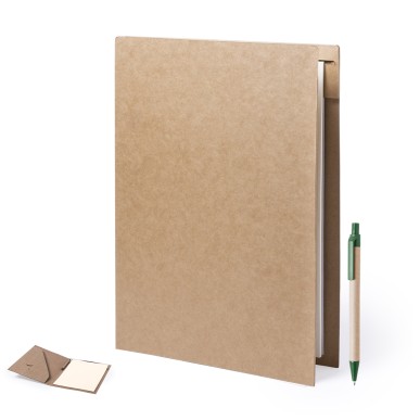 Bloguer - Bloc 20 Feuilles. Stylo Carton Recyclé Incluse | Carton Recy