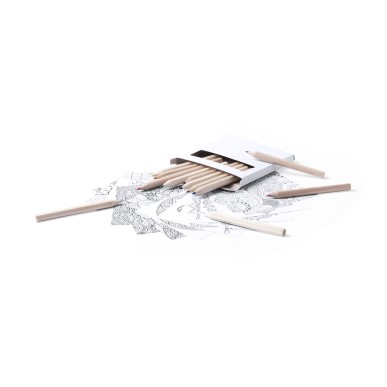 Boltex - 12 Crayons et 12 Feuilles Incluses | Carton